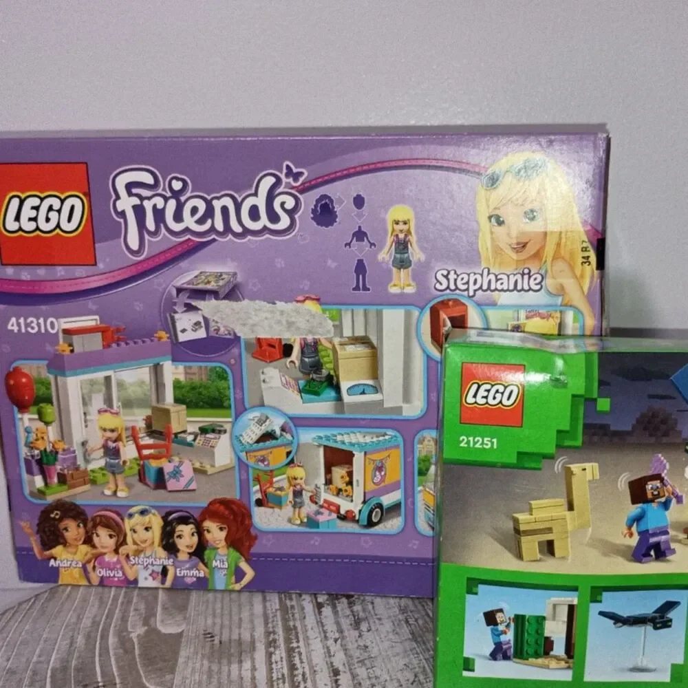 LEGO: Friends Stephanie 41310; Minecraft Steve's Desert Expedition 21251 (2 NIB)